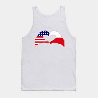 We Heart USA & Poland Patriot Flag Series Tank Top